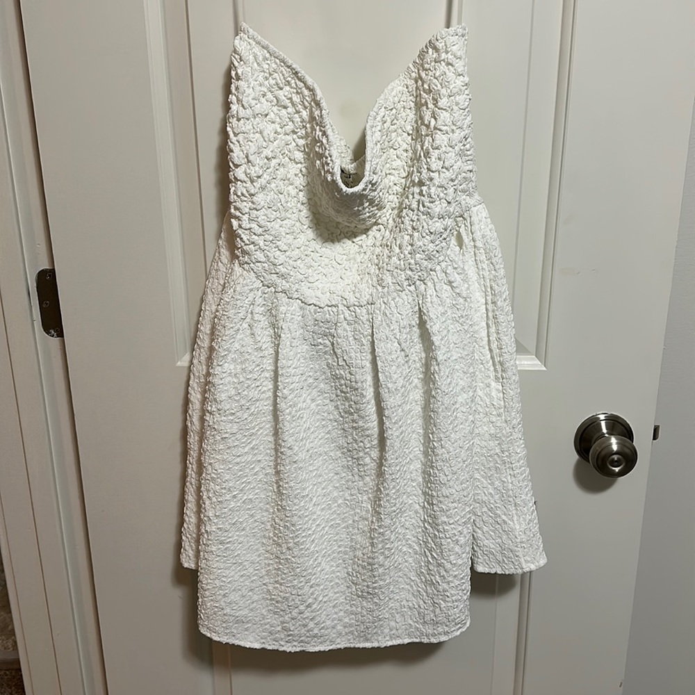 Strapless Babydoll Mini Dress
